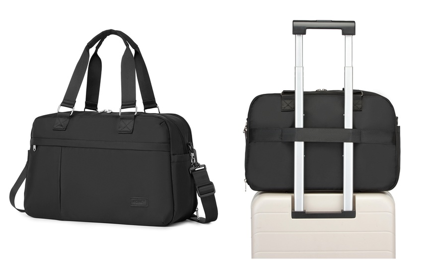 Image 17: KONO 20L Expandable Travel Duffel Bag with Wet-Dry Compartment