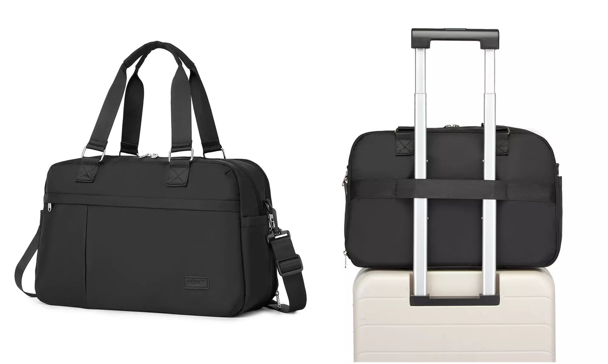 KONO 20L Expandable Travel Duffel Bag with Wet-Dry Compartment