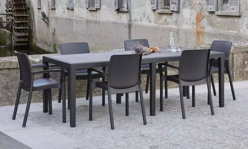 Image 1: Table d'extérieur extensible