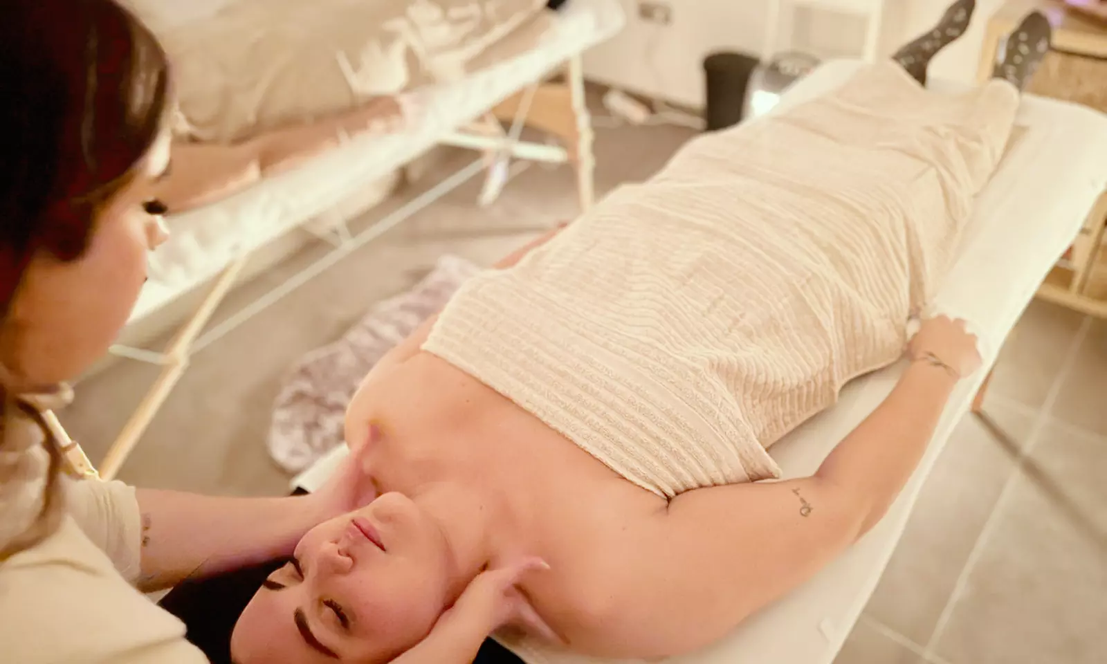 Masaje en pareja: relajante o ritual de "Masajes del mundo" a elegir