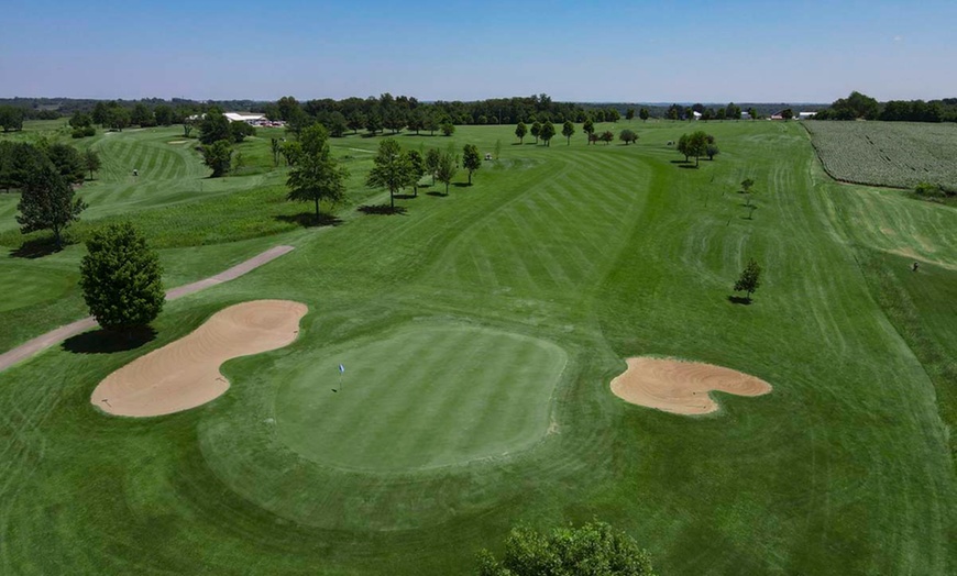Image 4: Experience 18 Holes Golf with Cart, Range Balls, and Scenic Elevation 