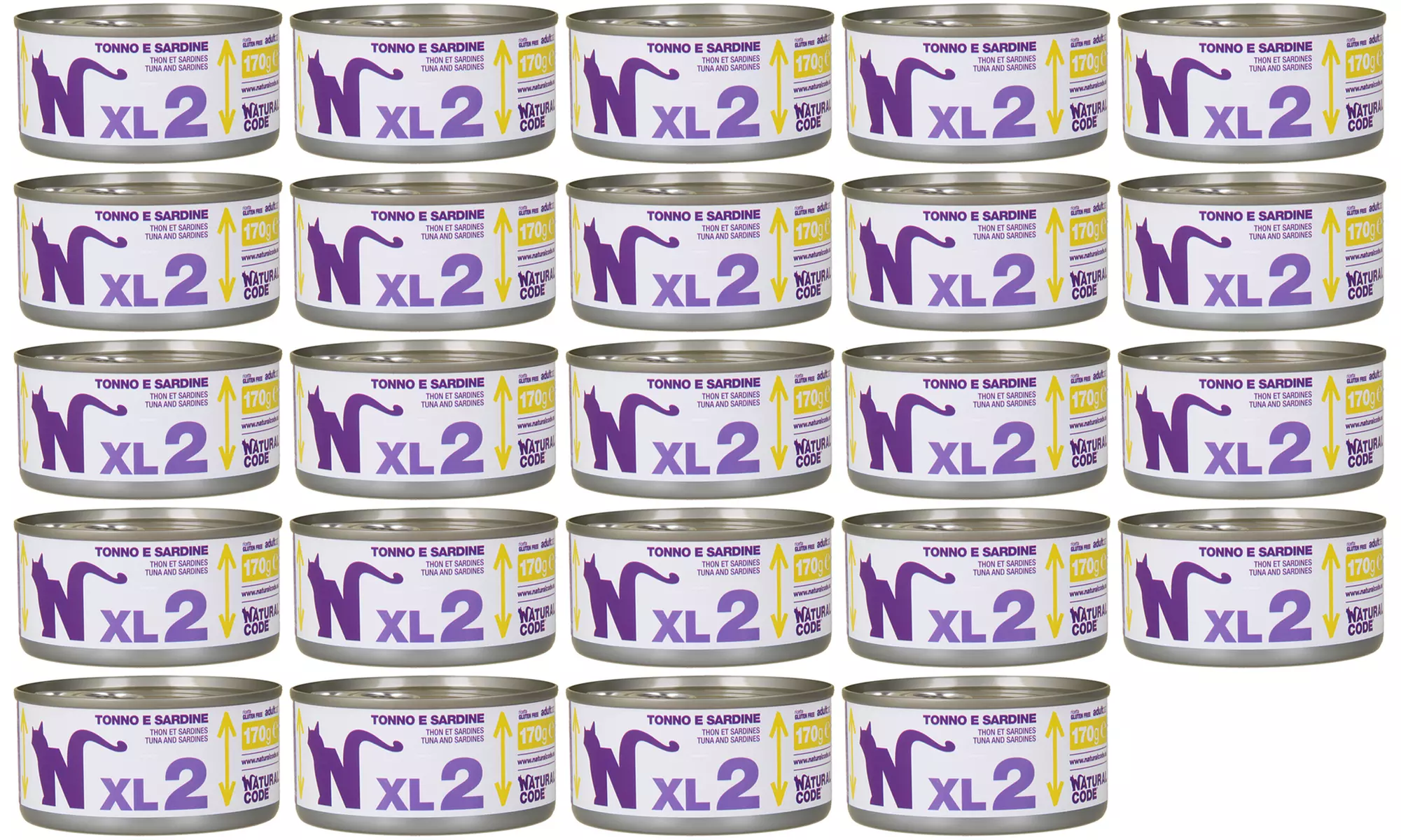 24, 48 o 60 lattine di cibo per gatti di Natural Code