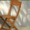 Image 4: 3-Piece Acacia Wood Folding Garden Bistro Set
