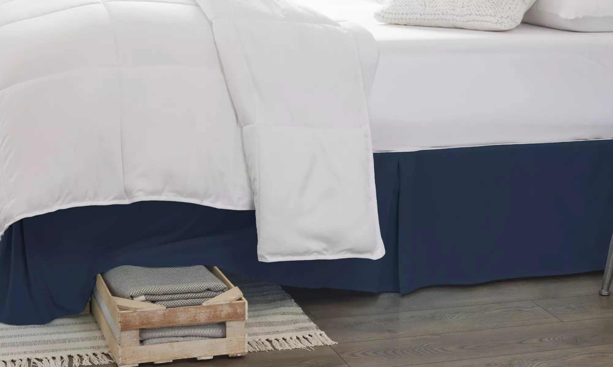 Merit Linens Premium Pleated Dust Ruffle Bed Skirt in 13 Colors