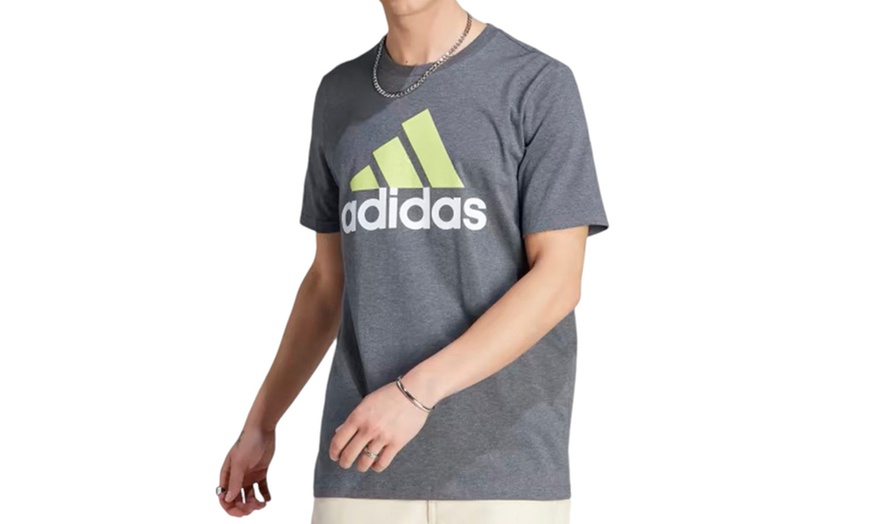 Image 20: Adidas Boys' Unisex Cotton Crew Neck Short Sleeve T-Shirt