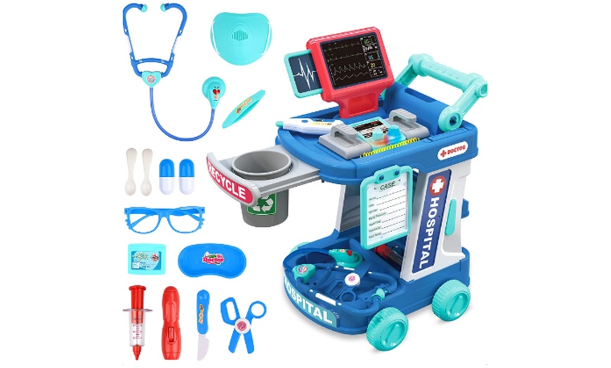 Image 3: DEAO Multi-purpose Doctor’s Trolley Set for Kids 