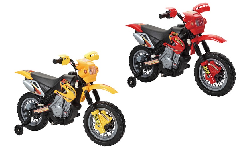 Image 1: Kids' 6V Ride-On Scrambler Bike