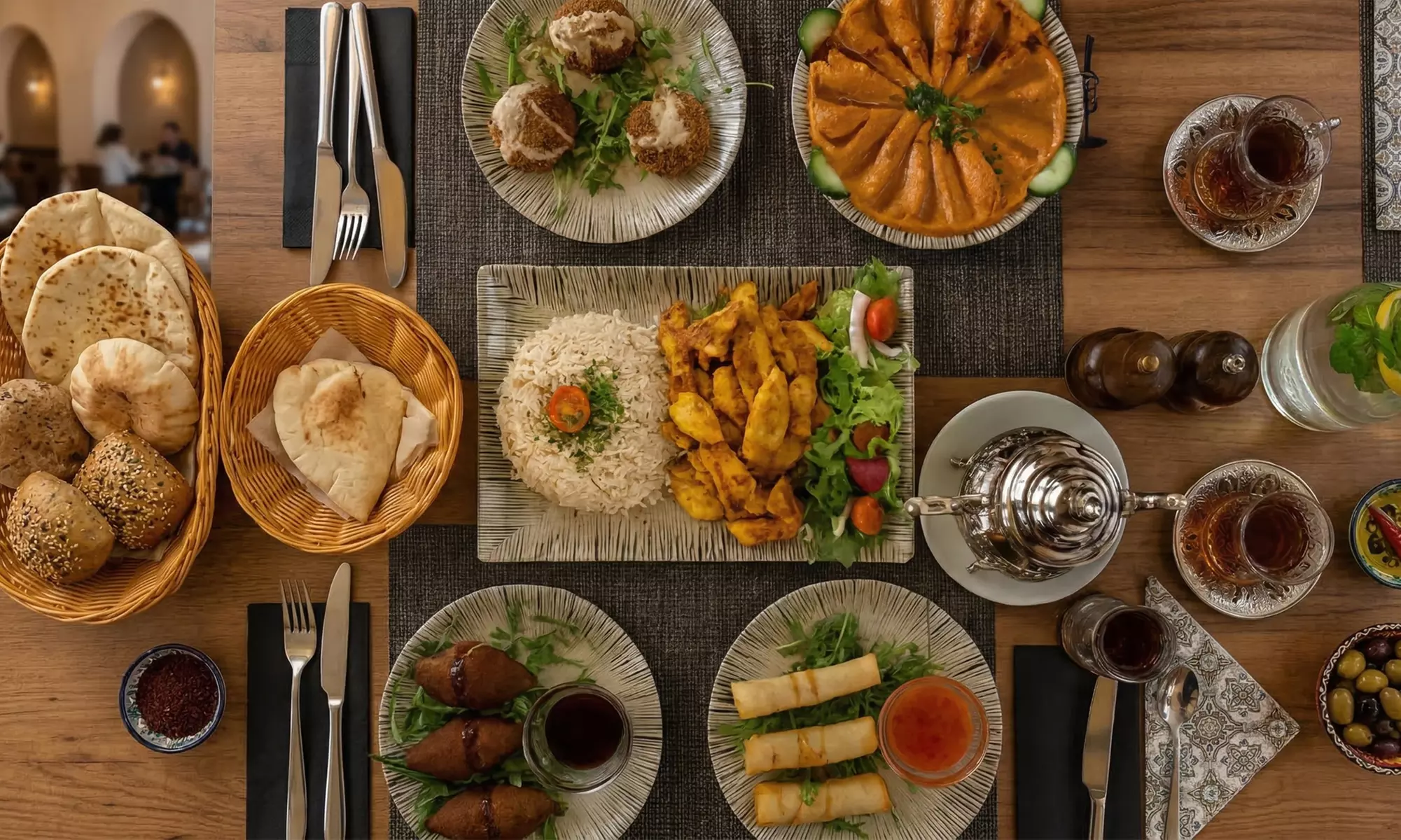 Degusta la cocina árabe: menú degustación completo para 2 o 4 personas