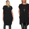 Image 2: Want Clothing Oversized Sleeveless Hi-lo Back Baggy T-Shirt Dress