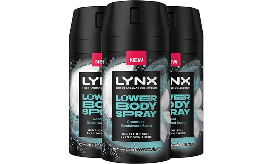 Image 4: Lynx Lower Body Spray - Coconut + Sandalwood or Pear + Cedarwood 100ml
