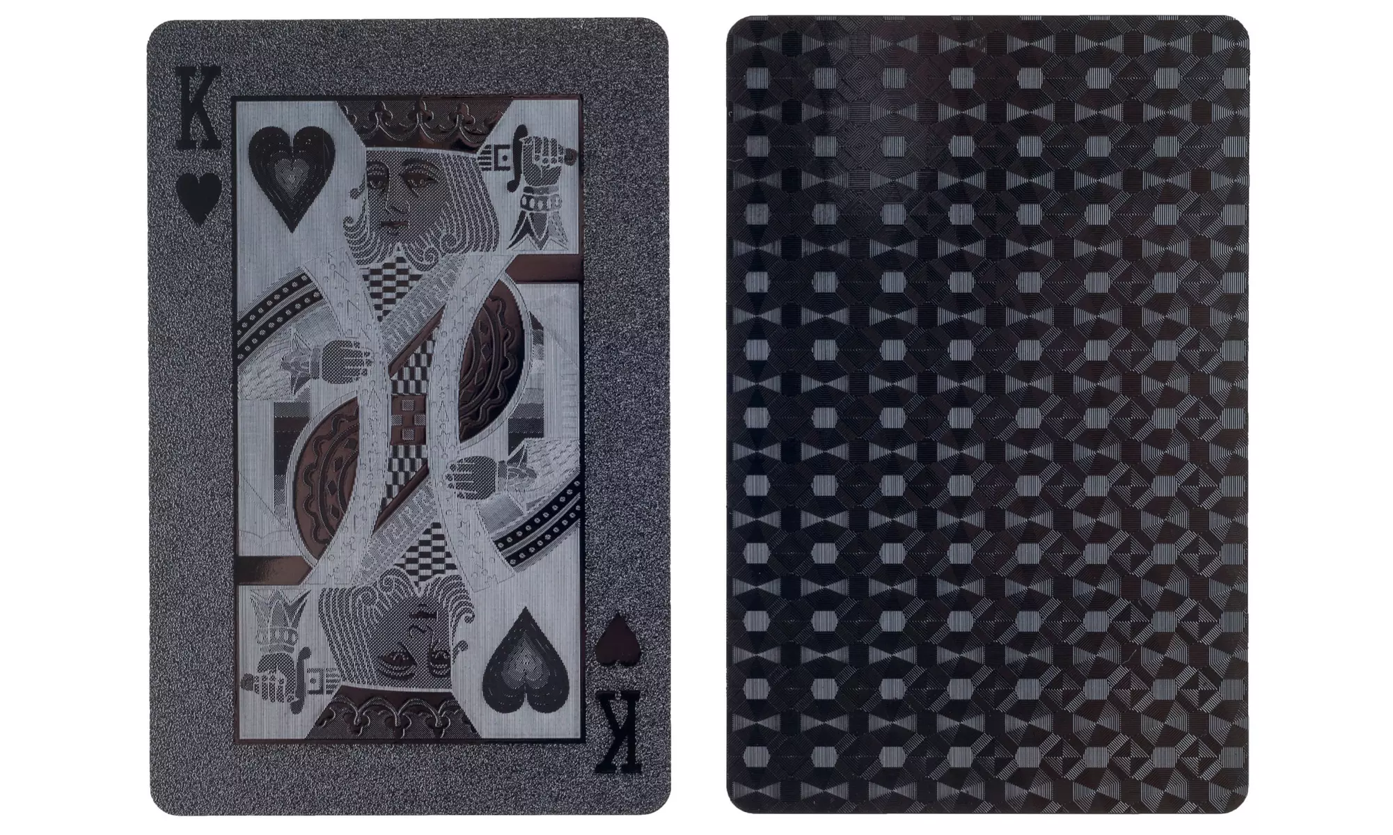 Devil Black Embossed Playing Cards - Second Medium