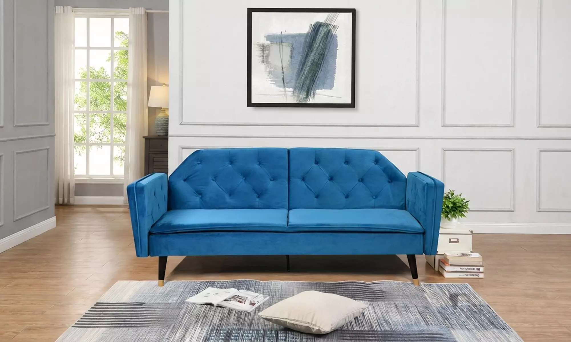 Malmo Plush Velvet Sofa Bed