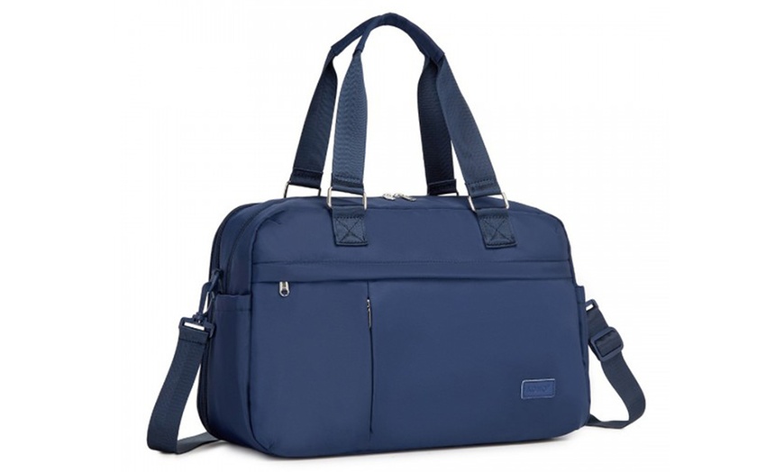 Image 22: KONO 20L Expandable Travel Duffel Bag with Wet-Dry Compartment