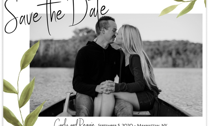 Image 3: Personalized Save the Date Cards, 24–200 (Up to 57% Off)