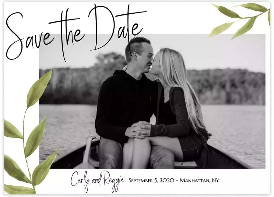 Custom Double-Sided Save the Date Cards: 24–200 Count with Envelopes (Up to 57% Off)