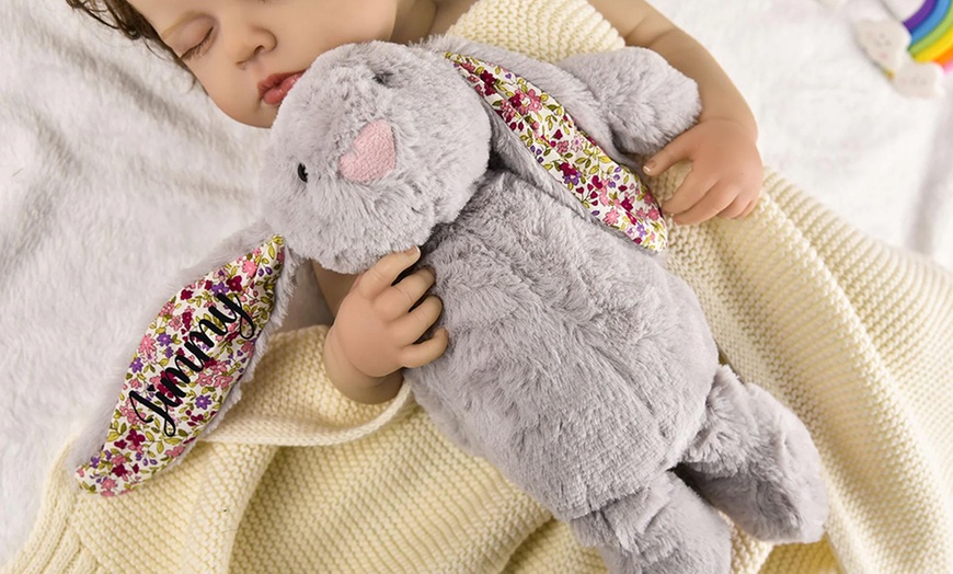 Image 3: 1 o 2 peluches con forma de conejito totalmente personalizables