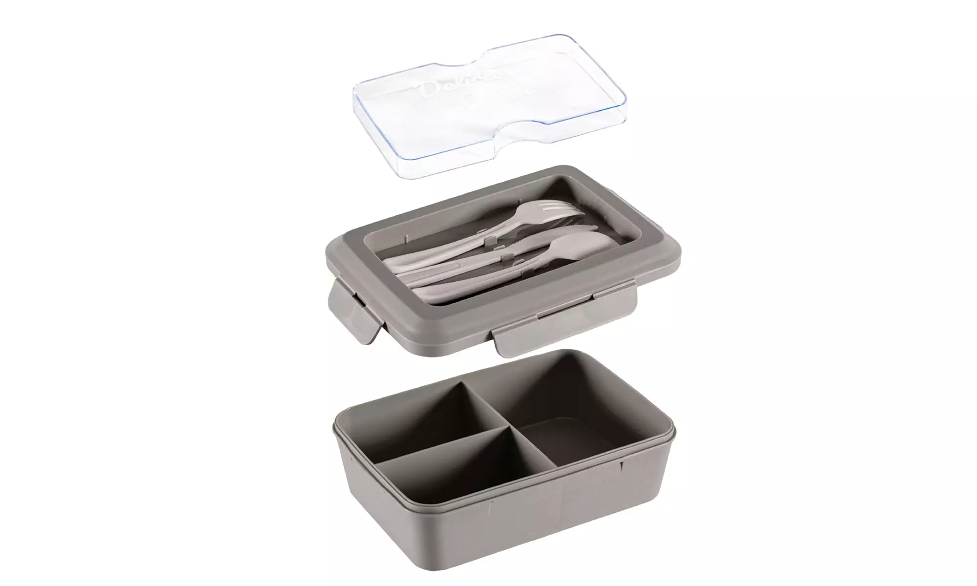 2-teiliges Lunchbox-Set 1300 ml mit Besteck