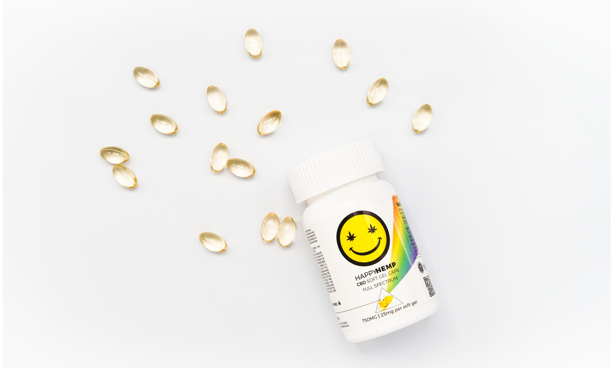 CBD Gel Capsules from Happy Hemp - Full Spectrum Vitamins 750MG