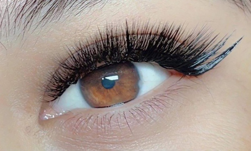Image 11: Full Set of Classic Eyelash Extensions or 3D or 6D Volumes with Fill! 