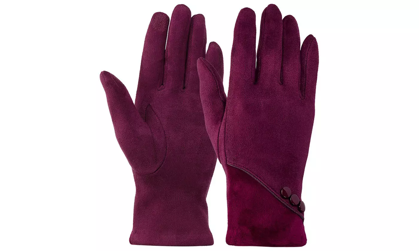 Itbelongs2u Women's Winter Gloves Fleece Lined with Touchscreen Tips