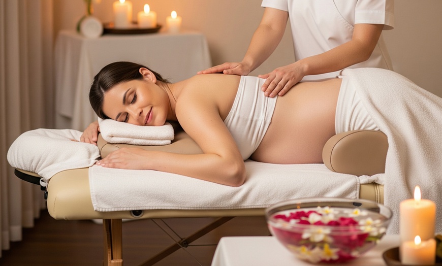 Image 2: Rejuvenate with a Soothing 60 or 90-Minute Pregnancy Massage