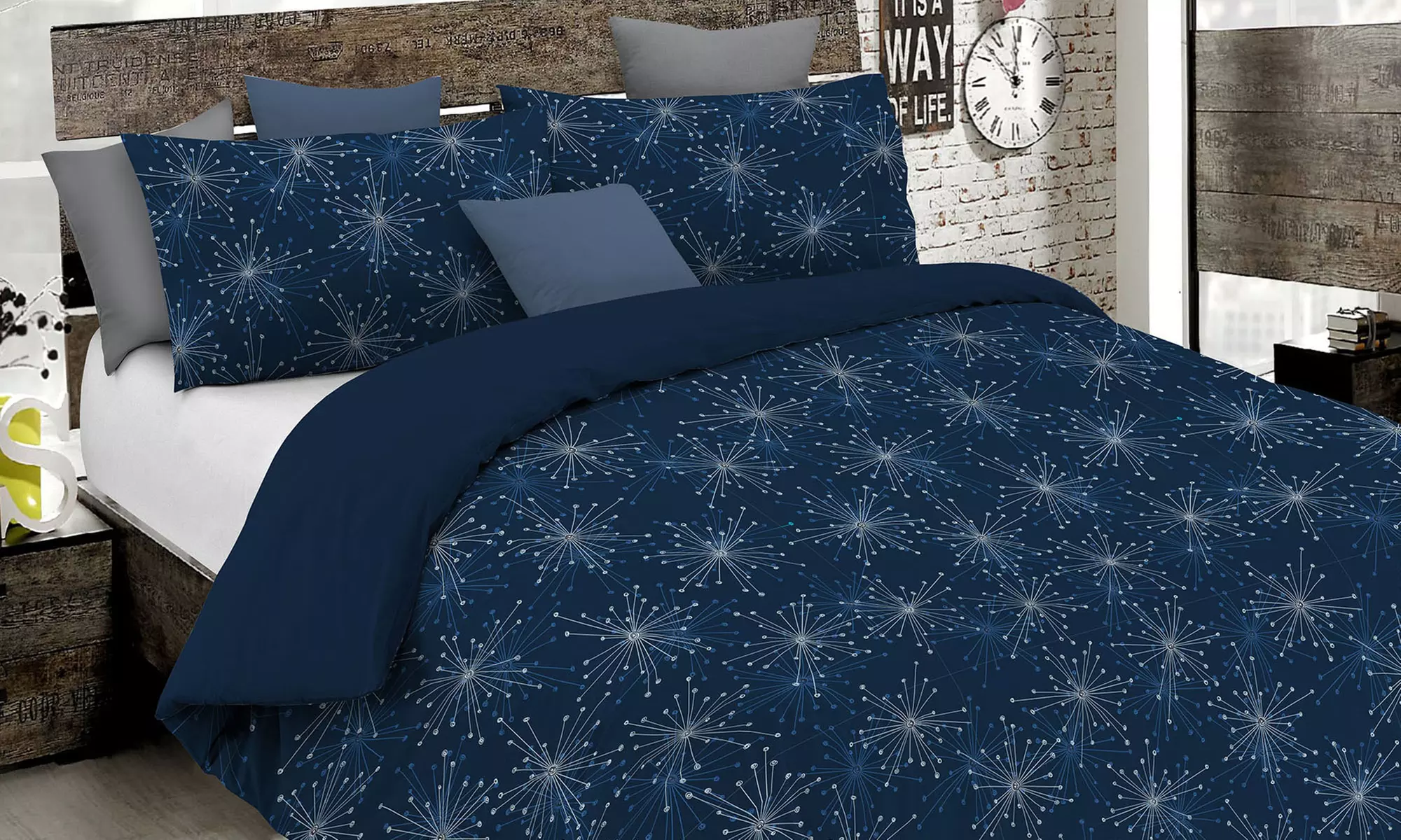 Parure de lit en microfibre, modèle au choix