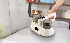 NewHome Cordless Bed Vacuum with UV-C Sanitization and Double-Cup Filtration NewHome Cordless Bed Vacuum with UV-C Sanitization and Double-Cup Filtration