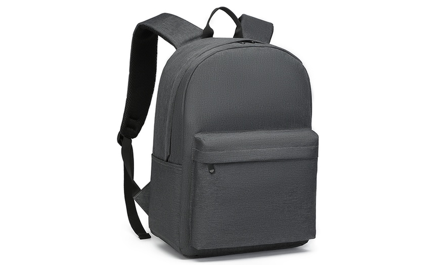 Image 7: Mochila escolar con correas acolchadas y múltiples bolsillos