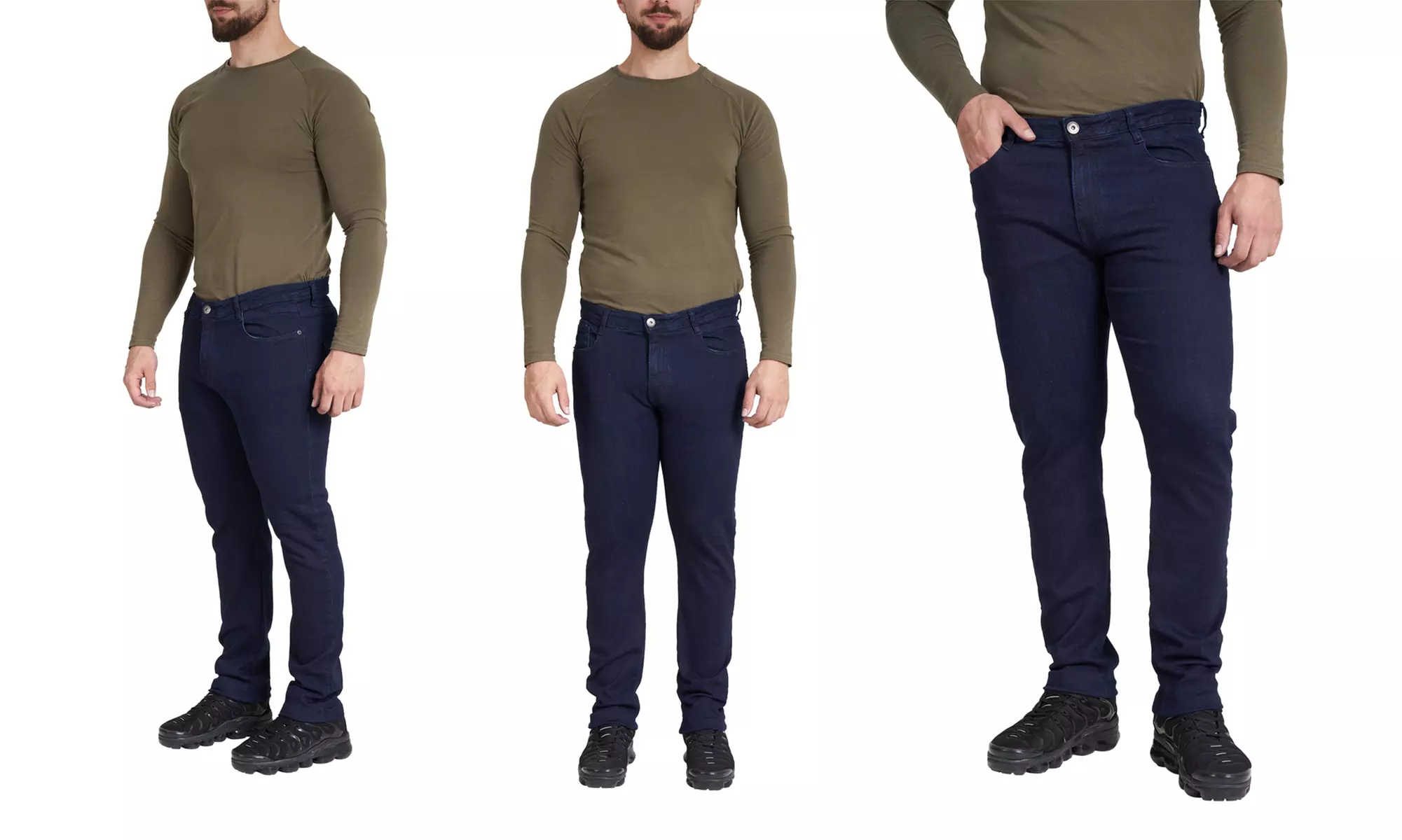 Women’s Skinny Fit Denim Jeans Mid-Rise Stretch Pencil Leg