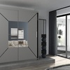 Image 5: Nicole Sliding Wardrobe with Central Mirror