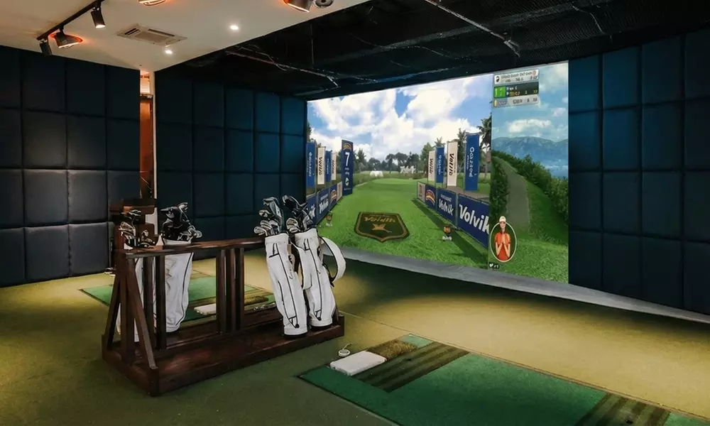 Experience 1 Hr Golf Sim and/or Pizza & Beer with Spend $20, $40, $100