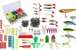 LakeForest Fishing Lures Kit for Freshwater Fishing Bait & Tackle Box (375pcs) - Second Medium