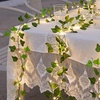 Image 10: 10 Meter Artificial Ivy Leaves Light String