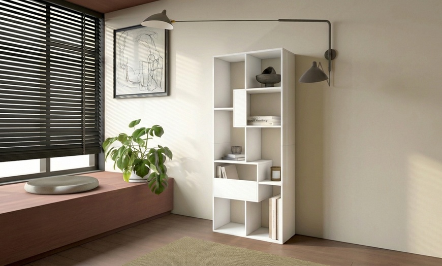 Image 15: Multi-Position Designer Bookcase