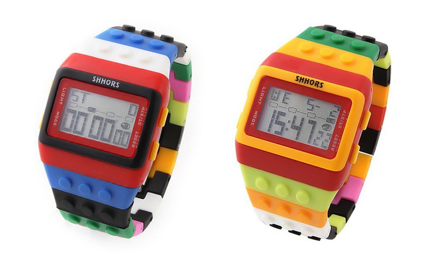 Image 5: Two Colourful Brick Watches