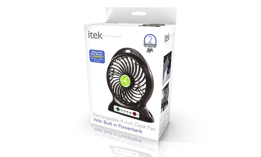 Image 6: Itek USB Power Bank Fan