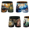 Image 8: Lots de 5 boxers en microfibre divers univers FREEGUN pour homme