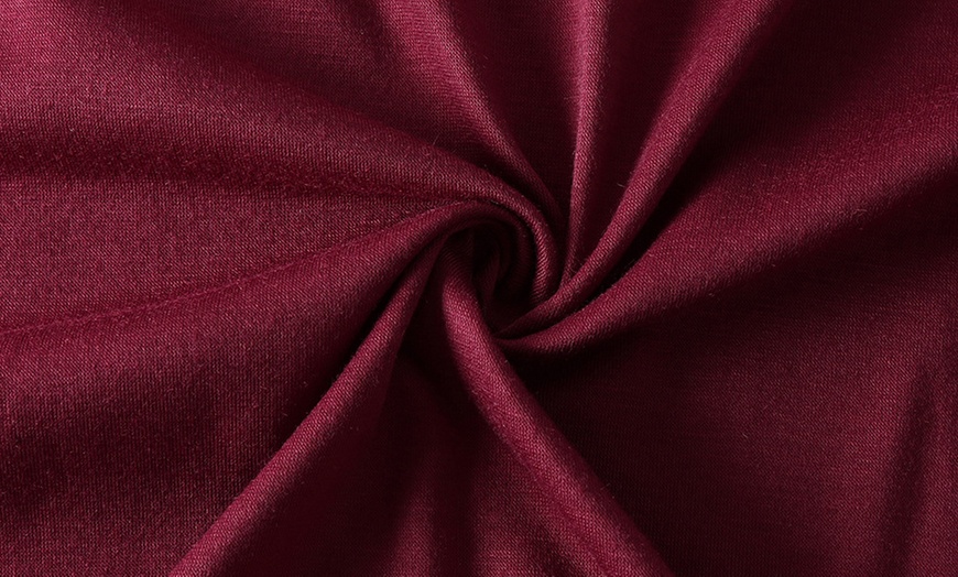 Image 7: Women's Summer Maxi Dress Casual Loose Pockets Long Dress Short Sleeve Split