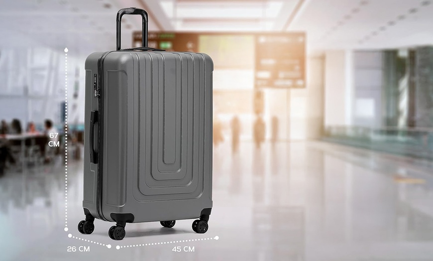 Image 22: Large 20kg Hard Shell Check in Suitcase 67x45x26cm TSA Lock & USB Port