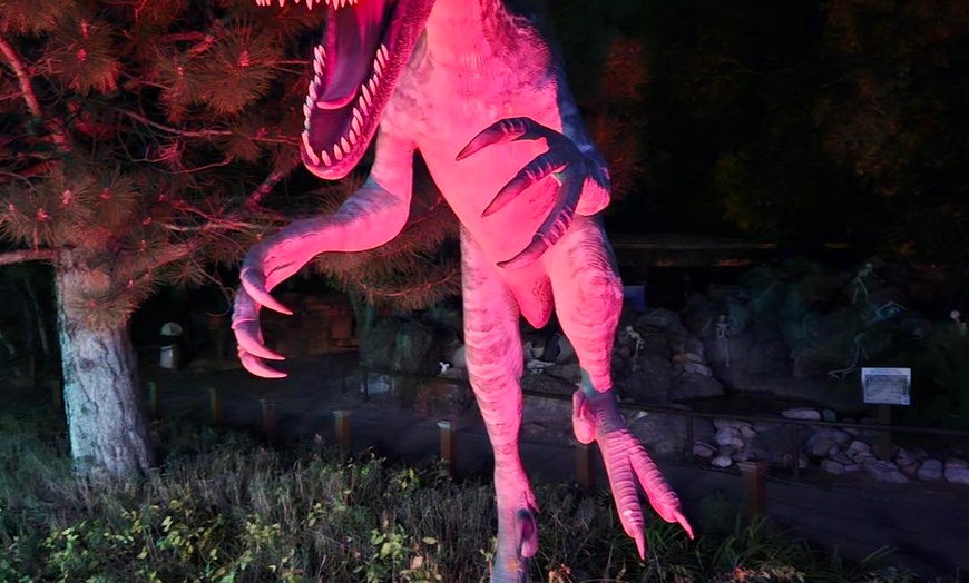 Image 7: Admission to the Annual Dinos in the Dark Halloween Event; For All Age
