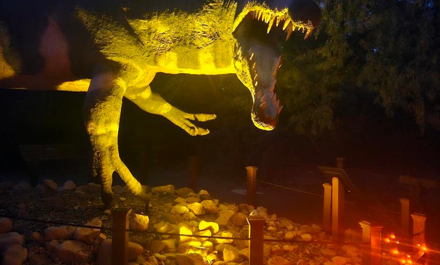 Image 5: Admission to the Annual Dinos in the Dark Halloween Event; For All Age