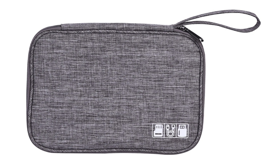 Image 6: Electronic Organizer Travel Cable Organizer Bag for Hard Drives, Cables, Charger