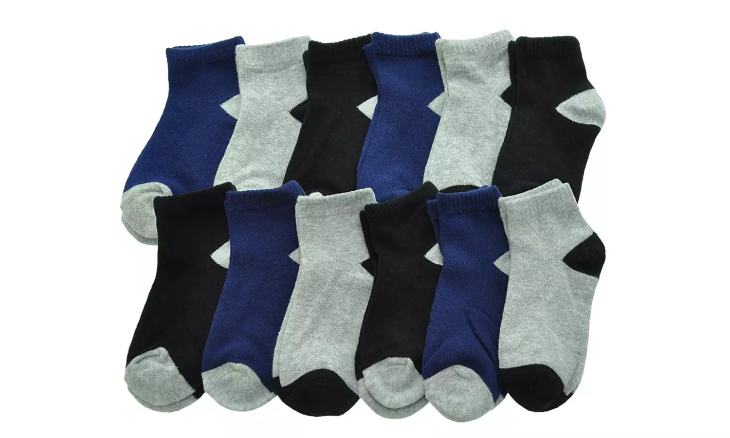 Men's Low-Cut Everyday Essential Socks (12-Pair Pack)