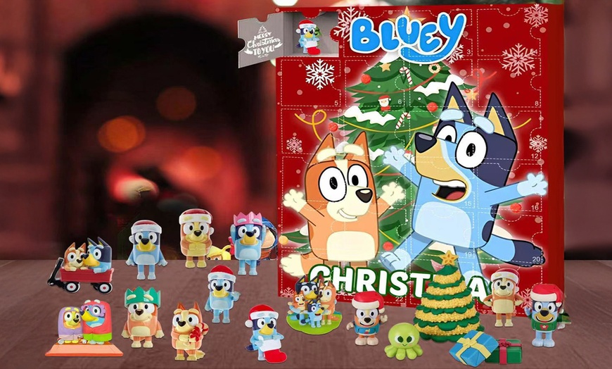 Image 1: Bluey Inspired 24 Days Christmas Advent Calendar 