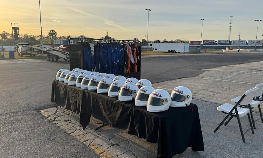 Image 3: Racing for 5 or 10 laps; or Ride Shotgun w/ Pro Driver in Statesville