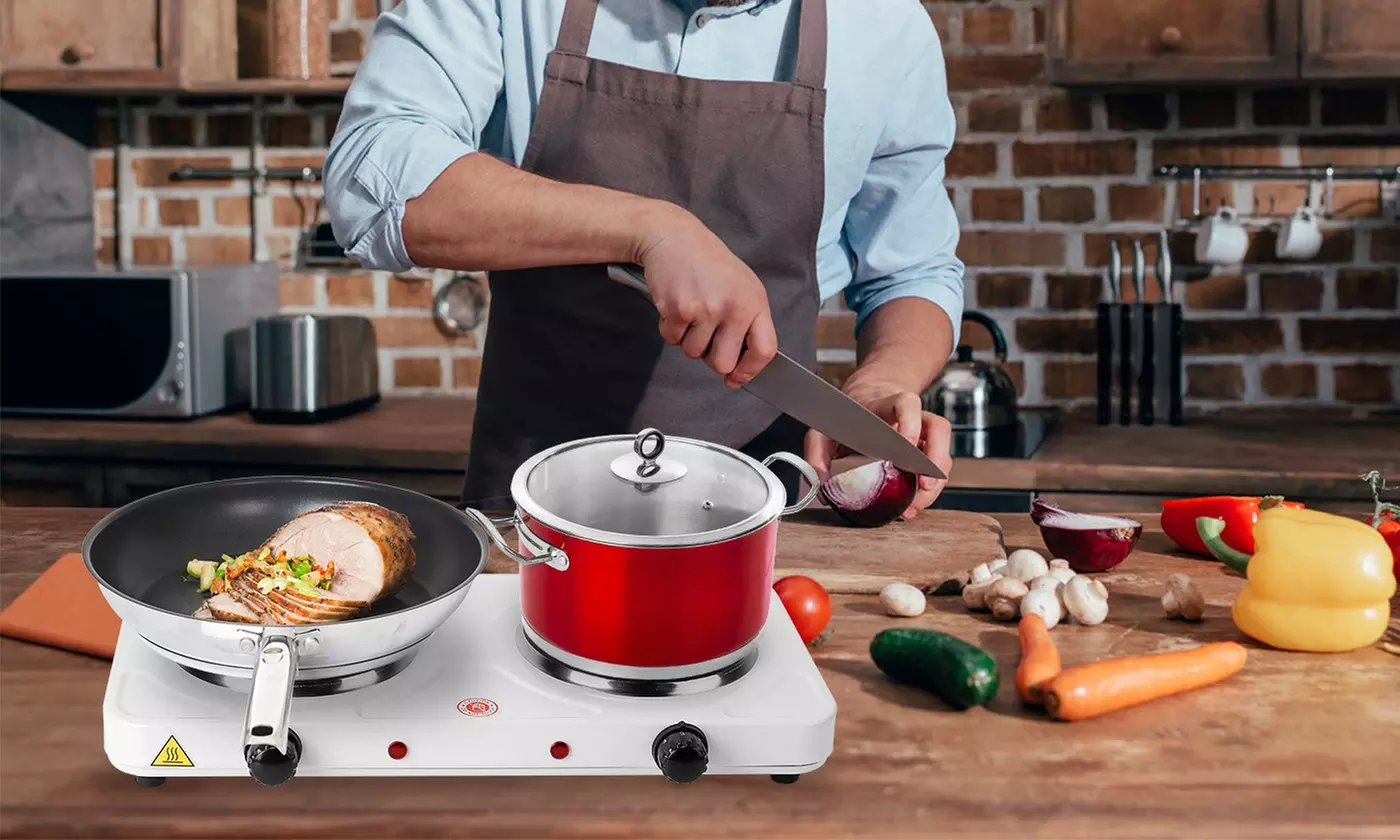 iNova 2,000W Electric Double Hot Plate