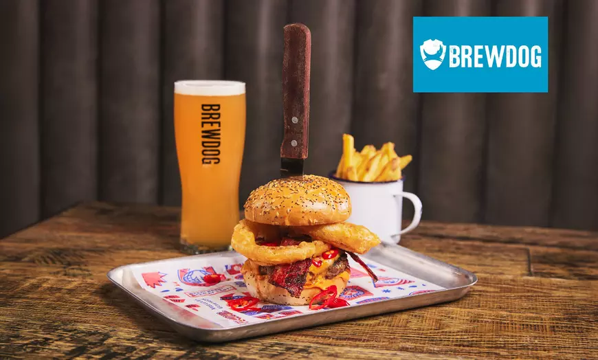 Image 1: Wings, Burgers, or Pizzas with Drinks for Up to 4 People at BrewDog