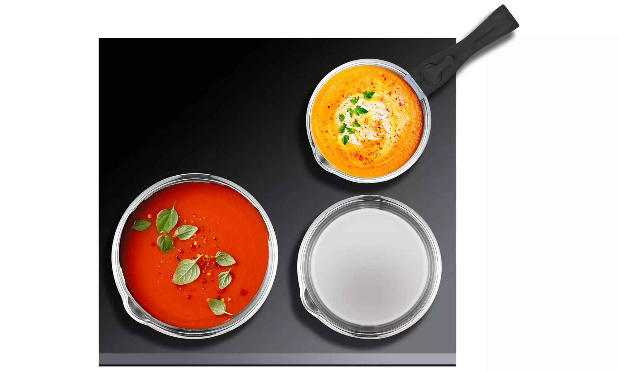 Lot de 3 casseroles ou batterie cuisine 5 ou 10 pièces Arthur Martin