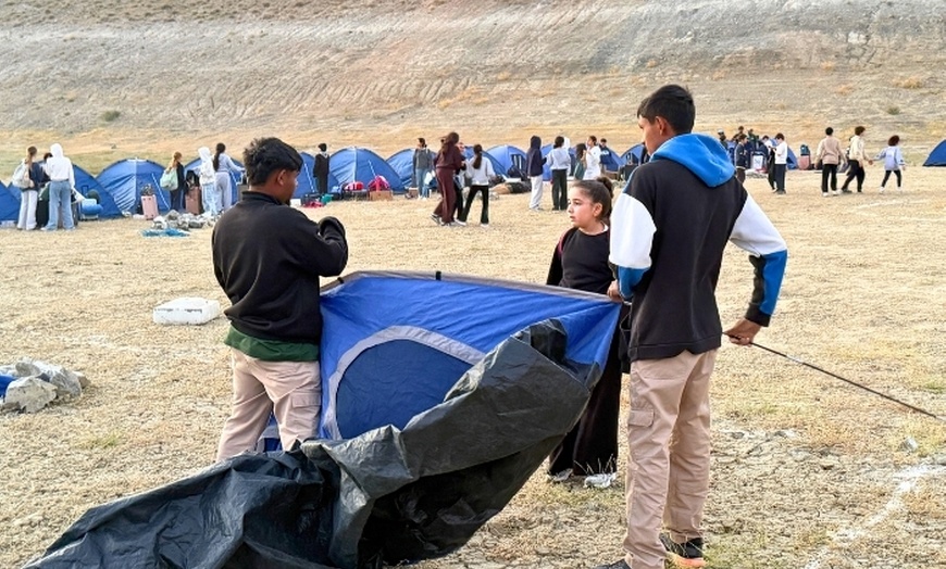 Image 12: Overnight Mountain Camping w/ BBQ, Charcoal & Fire Gel, Zipline,& More