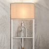 Image 17: HOMCOM Corner Floor Lamp with Shelves